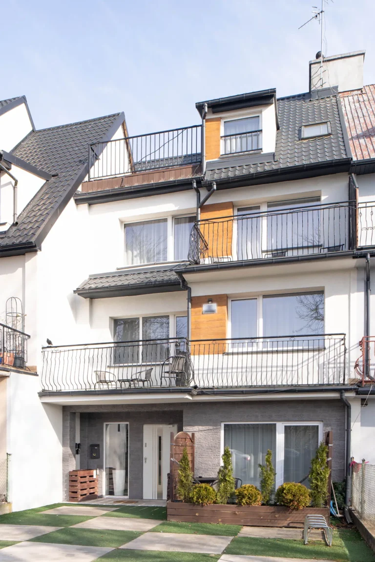 Fassade eines Wohnhauses