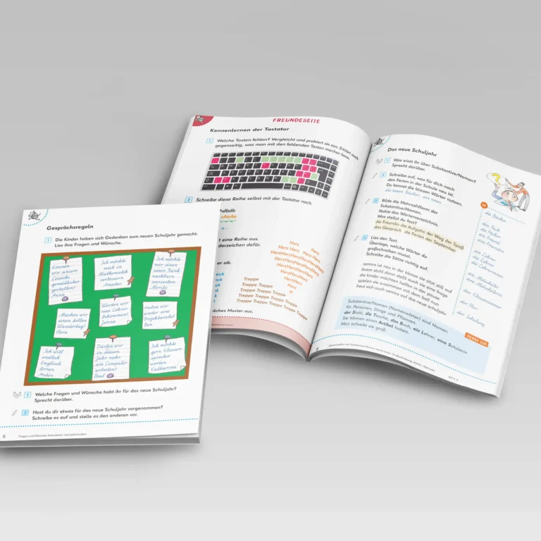 Eine Seite eines Cornelsen Schulbuchs für die 3. Klasse Deutsch.